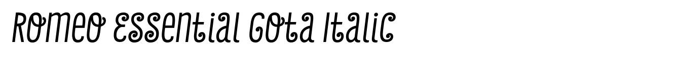Romeo Essential Gota Italic